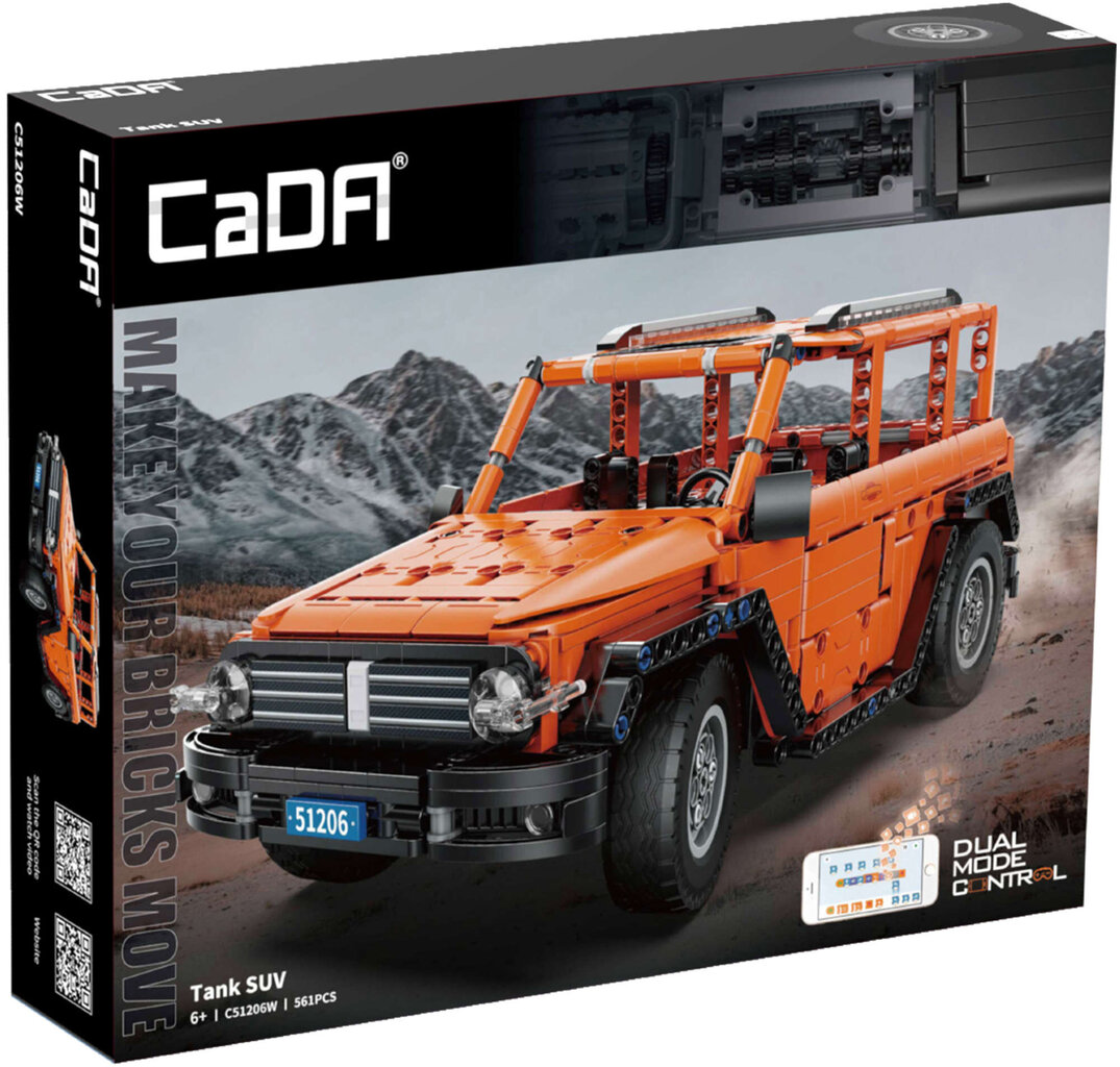 Rakennussetti CaDA Tank SUV, 561 kpl hinta ja tiedot | LEGOT ja rakennuslelut | hobbyhall.fi