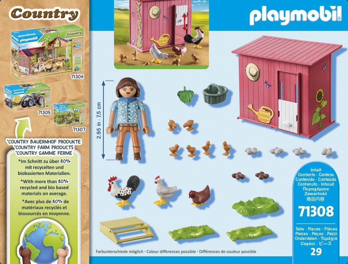 71308 Playmobil® Country, Vištide hinta ja tiedot | LEGOT ja rakennuslelut | hobbyhall.fi