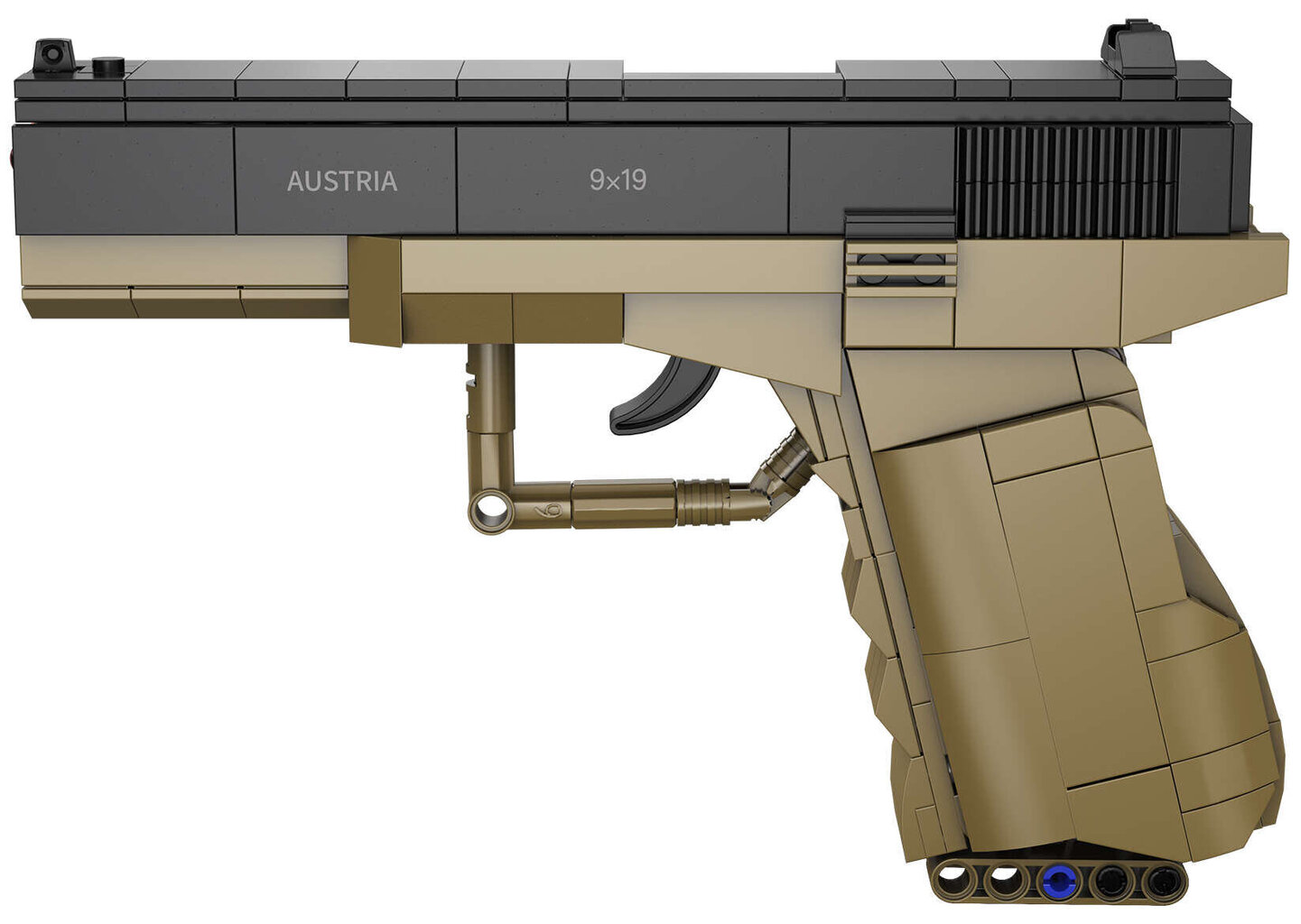 Rakennussetti Cada Pistol 17 ja 5 patruunaa, 338 kpl hinta ja tiedot | LEGOT ja rakennuslelut | hobbyhall.fi