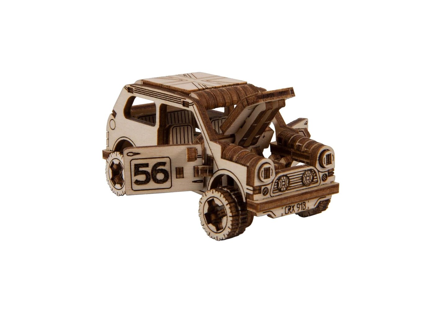 Puinen rakennussetti Wooden city Rally Car Mini Cooper, 98 kpl hinta ja tiedot | LEGOT ja rakennuslelut | hobbyhall.fi