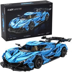 Rakennuspalikat CaDA Master Racing car V12 Hypercar, 3865 kpl hinta ja tiedot | LEGOT ja rakennuslelut | hobbyhall.fi