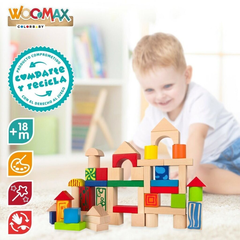 Blocks Woomax, 50 kpl hinta ja tiedot | LEGOT ja rakennuslelut | hobbyhall.fi