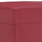 vidaXL 3-osainen lounge-setti Wine Red Faux Leather hinta ja tiedot | Sohvat ja vuodesohvat | hobbyhall.fi