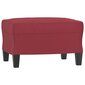 vidaXL 3-osainen lounge-setti Wine Red Faux Leather hinta ja tiedot | Sohvat ja vuodesohvat | hobbyhall.fi