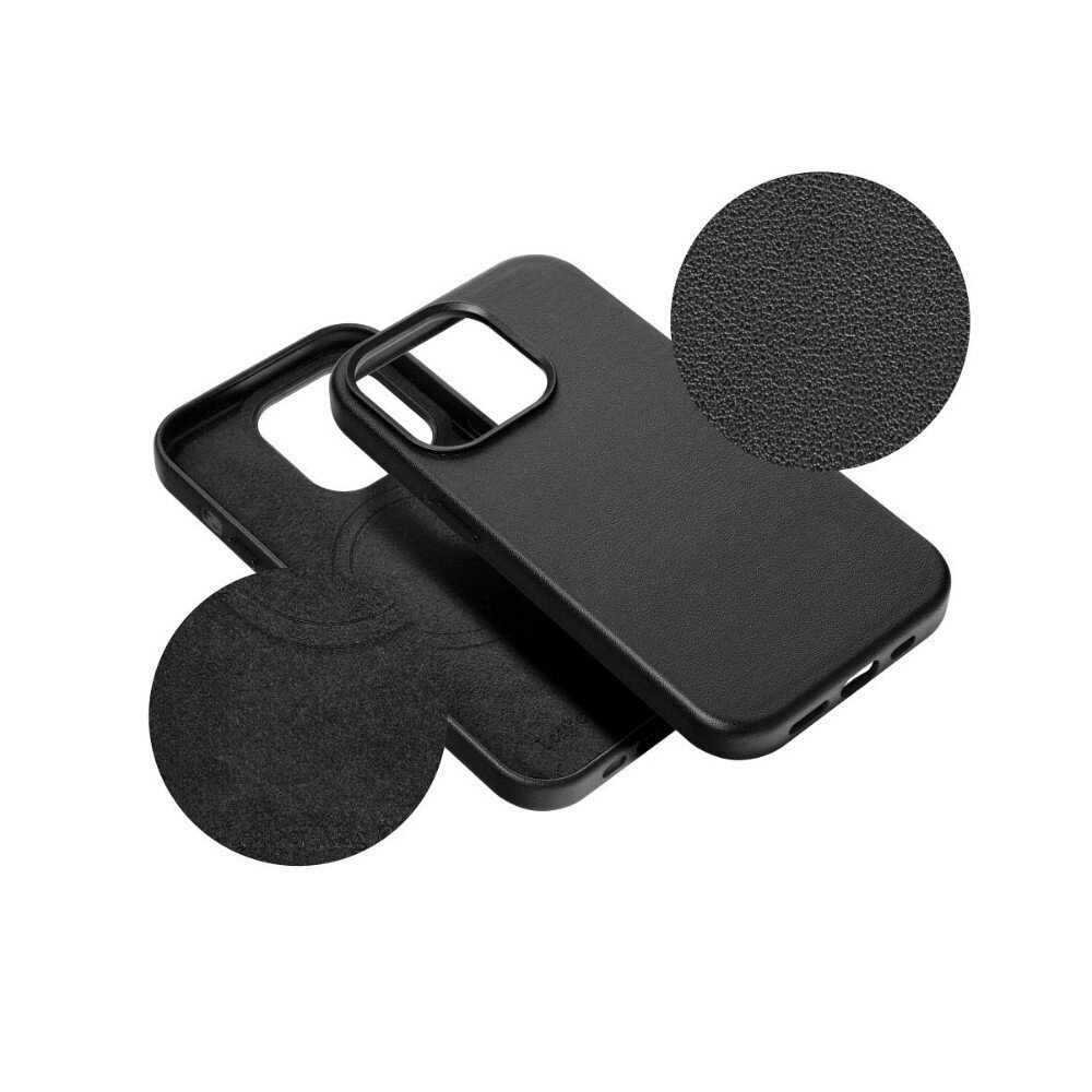 Kotelo Mag Leather Case Apple iPhone 13 Pro musta hinta ja tiedot | Puhelimen kuoret ja kotelot | hobbyhall.fi