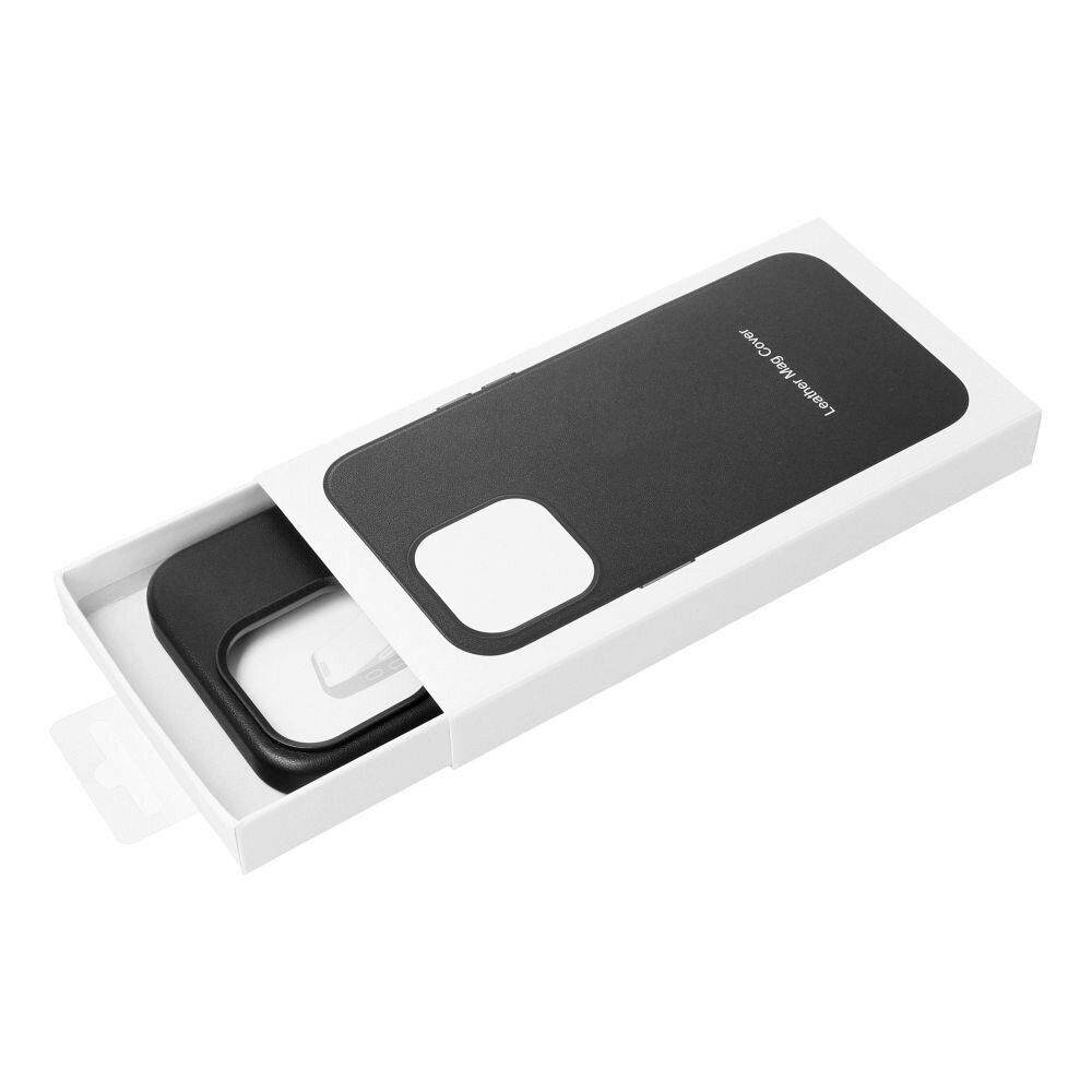 Kotelo Mag Leather Case Apple iPhone 15 Pro musta hinta ja tiedot | Puhelimen kuoret ja kotelot | hobbyhall.fi