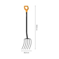 Komposto šakės Fiskars Solid+, juodos hinta ja tiedot | Puutarhatyökalut | hobbyhall.fi