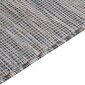 vidaXL Ulkomatto Flatweave 80x250 cm ruskea ja sininen hinta ja tiedot | Isot matot | hobbyhall.fi