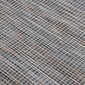 vidaXL Ulkomatto Flatweave 80x250 cm ruskea ja sininen hinta ja tiedot | Isot matot | hobbyhall.fi