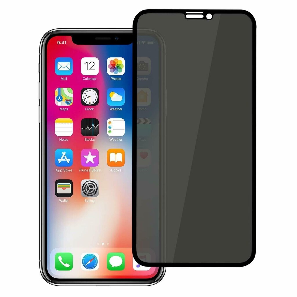 Suojalasi Full Privacy Apple iPhone 16 Plus musta hinta ja tiedot | Näytönsuojakalvot ja -lasit | hobbyhall.fi