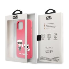 KLHCP13SSSKCP Karl Lagerfeld ja Choupette Liquid Silicone Case for iPhone 13 mini Red hinta ja tiedot | Puhelimen kuoret ja kotelot | hobbyhall.fi