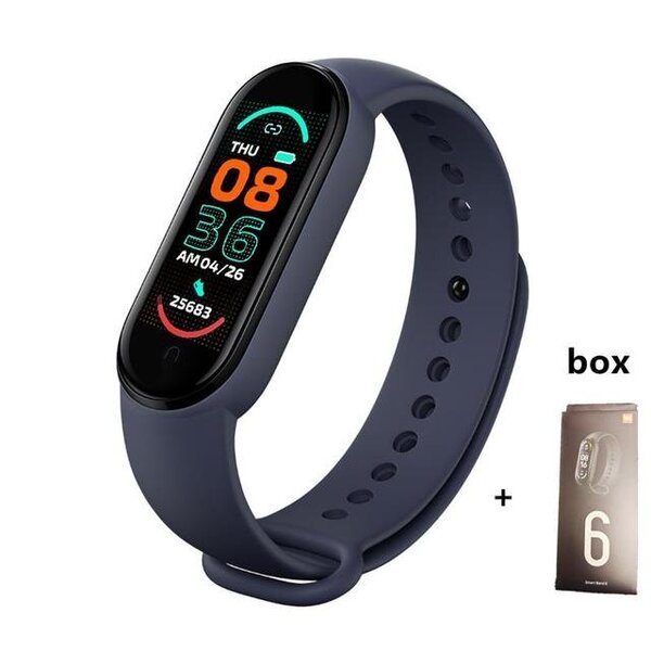 M6 Smart Watch Adult Fitness Rannekoru Tracker Sykemittari Vedenpitävä Urheilu Älykello IPhone Android ios