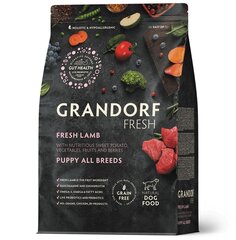 Grandorf Fresh lammasta ja perunoita, 3 kg hinta ja tiedot | Koiran kuivaruoka | hobbyhall.fi