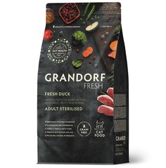 Grandorf Fresh, steriloiduille kissoille Tuore ankanliha perunoiden kera, 2 kg hinta ja tiedot | Kissan kuivaruoka | hobbyhall.fi