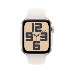 Apple Watch SE GPS 40mm Starlight Aluminium Case with Starlight Sport Band - S/M MXEF3ET/A hinta ja tiedot | Älykellot | hobbyhall.fi