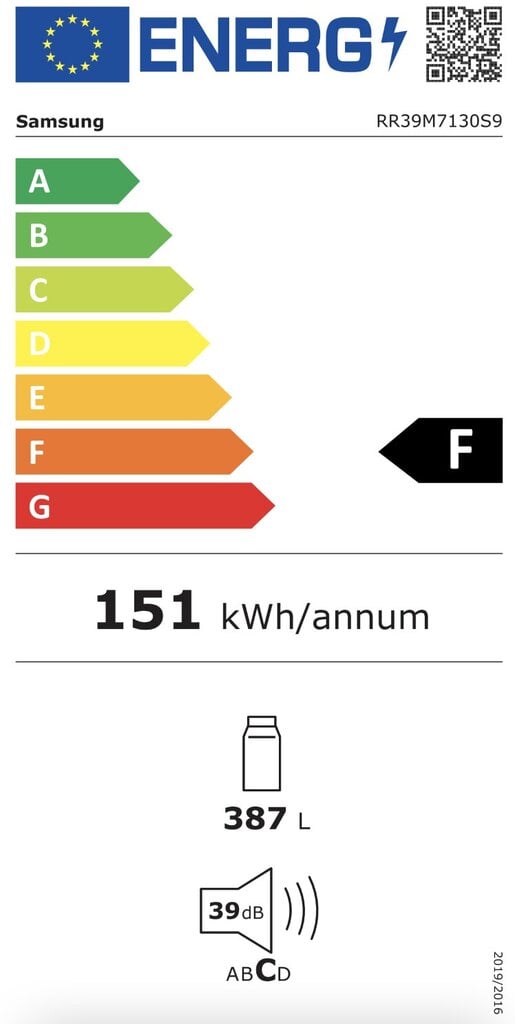 Samsung RR39C7BH5S9/EF hinta ja tiedot | Jääkaapit | hobbyhall.fi