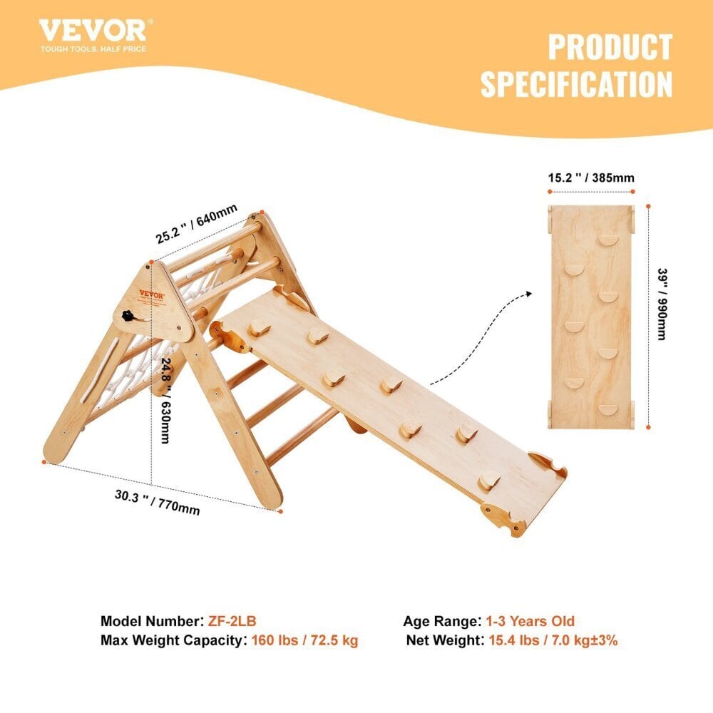 4-in-1 Montessori kiipeilylelu Vevor, 1–3-vuotiaille lapsille hinta ja tiedot | Kehittävät lelut | hobbyhall.fi