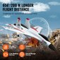 RC-lentokonelelu Vevor, 2,4 GHz, 3D / 6G-tila hinta ja tiedot | Poikien lelut | hobbyhall.fi