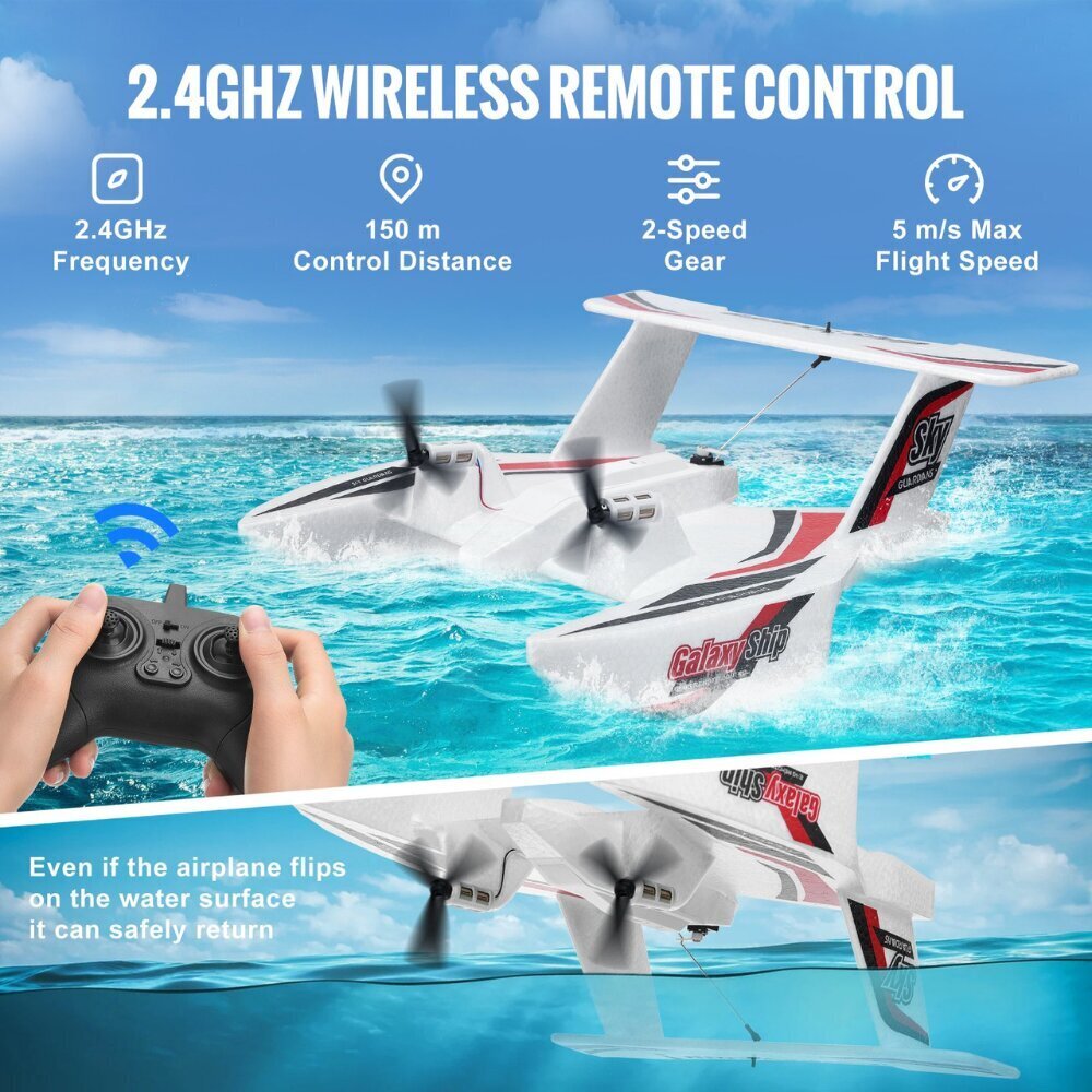 RC-lentokone/vene lelu Vevor, 2,4 GHz hinta ja tiedot | Poikien lelut | hobbyhall.fi