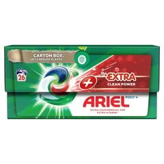 Ariel Extra Clean pesukapselit, 26 kpl, 4 kpl hinta ja tiedot | Pyykinpesuaineet | hobbyhall.fi