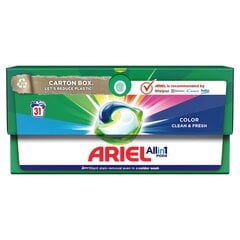 Ariel Color pesukapselit, 31 kpl, 4 kpl hinta ja tiedot | Pyykinpesuaineet | hobbyhall.fi