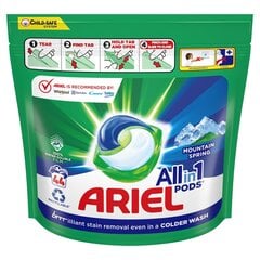 Ariel Mountain Spring Pesukapselit, 44 kpl, 3 kpl hinta ja tiedot | Pyykinpesuaineet | hobbyhall.fi