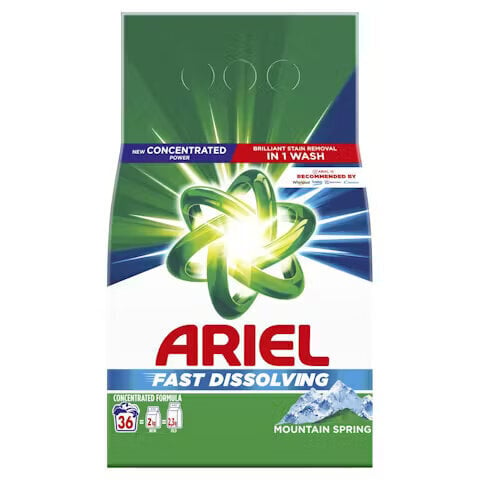 Ariel Mountain Spring Pesujauhe, 36 kpl / 1,98 kg, 5 kpl hinta ja tiedot | Pyykinpesuaineet | hobbyhall.fi