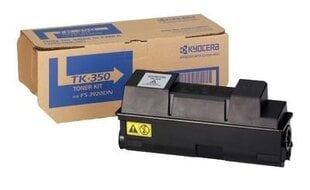 alkuperäinen kyocera väriaine tk350, musta, 15000p, mukana jäteväriaine, 1t02lx0nl0, 1t02lx0nlc, kyocera fs-3920dn, 3040mfp, 3140mfp, o hinta ja tiedot | Laserkasetit | hobbyhall.fi