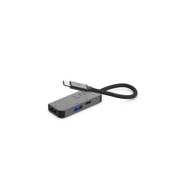 linq LQ48000 3in1 USB-C Multi-Port Hub hinta ja tiedot | Adapterit | hobbyhall.fi