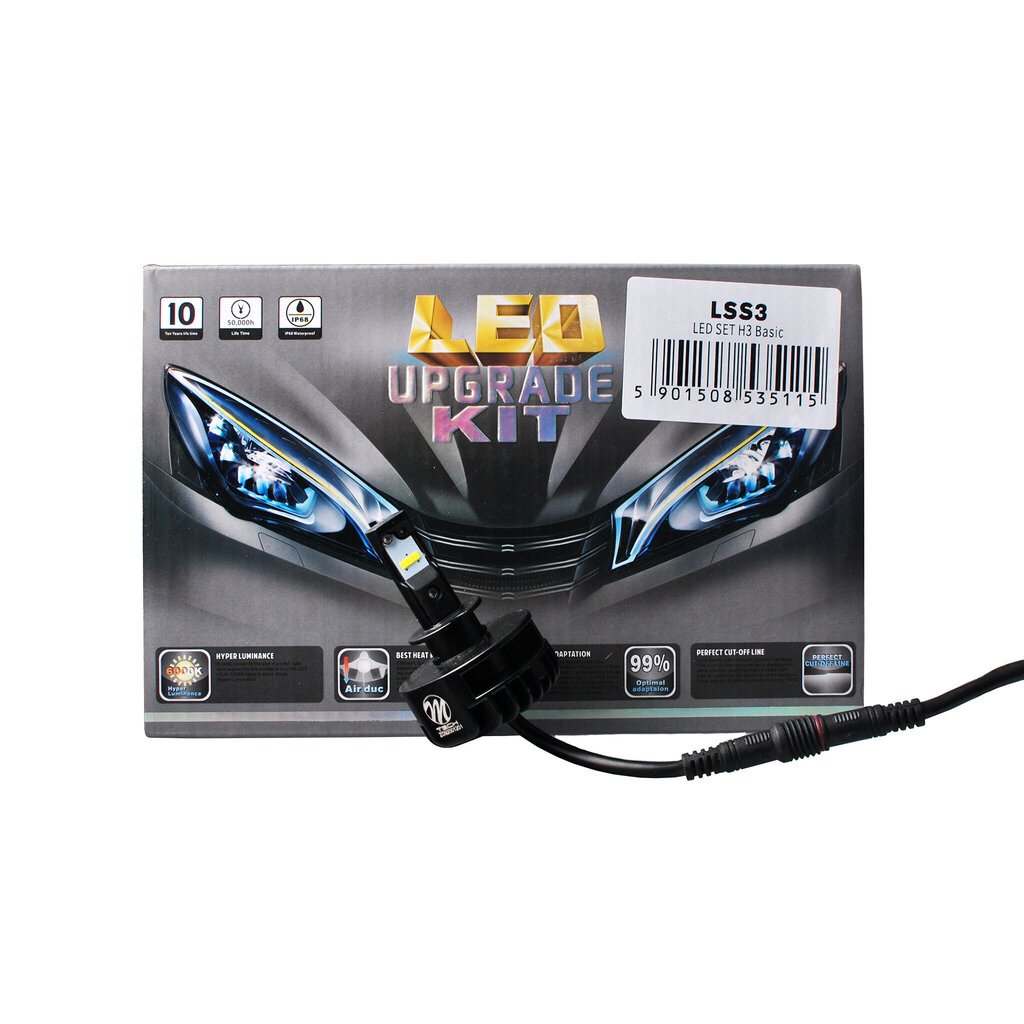 H3 LED Autovalo, 2 kpl. hinta ja tiedot | Polttimot | hobbyhall.fi