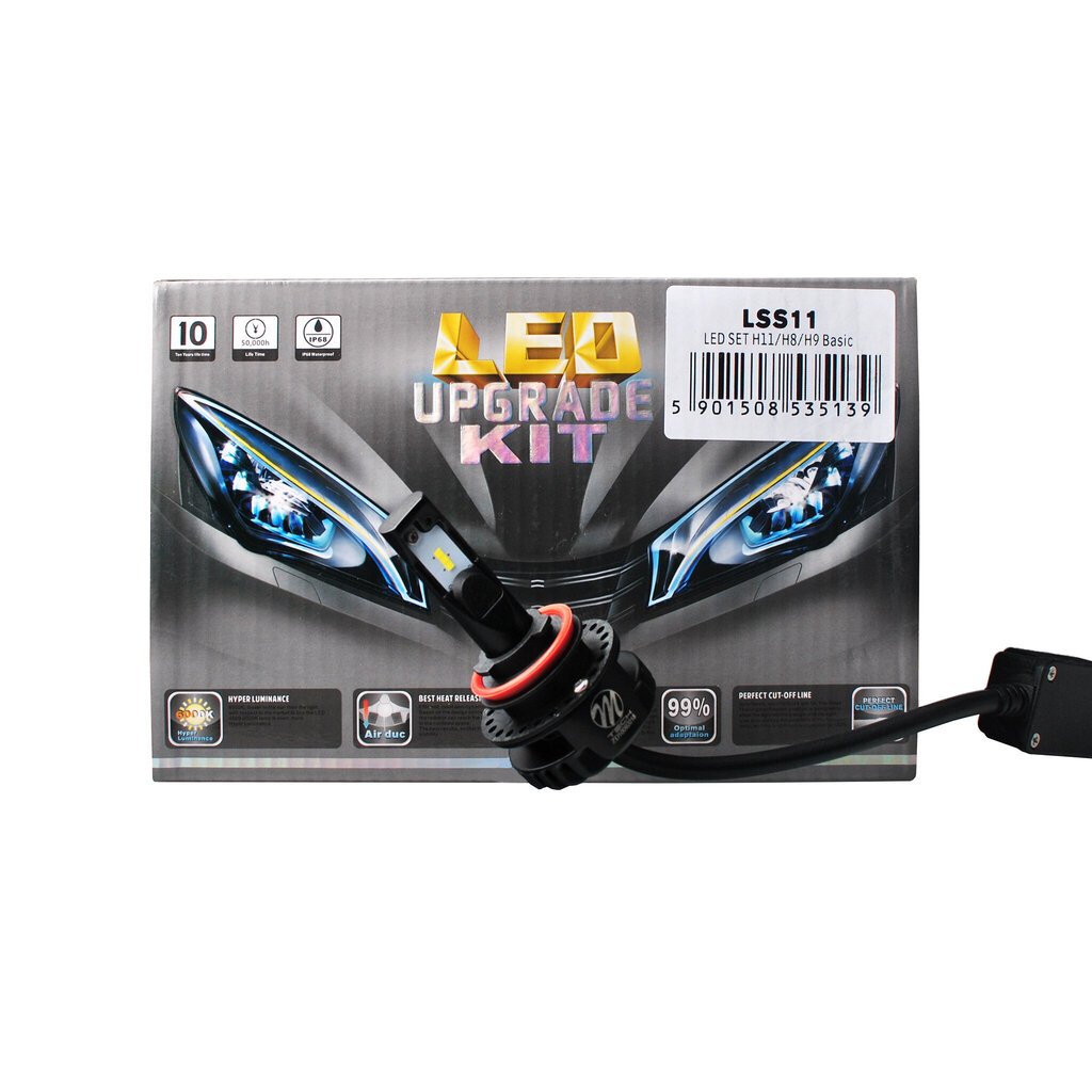 H11/H8/H9 LED Autovalo, 2 kpl. hinta ja tiedot | Polttimot | hobbyhall.fi