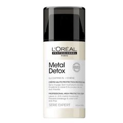 Hiusvoide L'oreal Professionnel Metal Detox Protection Cream 100ml hinta ja tiedot | Hiusnaamiot, öljyt ja seerumit | hobbyhall.fi