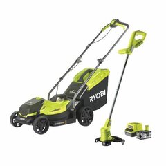 Akkuruohonleikkuri ja trimmeri Ryobi RLM1833BLT1825M hinta ja tiedot | Ruohonleikkurit | hobbyhall.fi