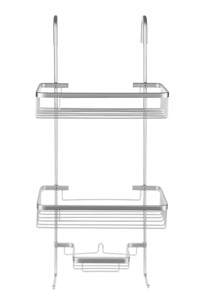 Riippuva kylpyhuonehylly Ruhhy, 63x14x28,5 cm, hopea hinta ja tiedot | Kylpyhuoneen sisustus | hobbyhall.fi