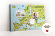 Pin board Maailman kartta lipuilla, 100x70 cm hinta ja tiedot | Toimistotarvikkeet | hobbyhall.fi