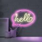 Koristevalo - NEON HELLO USB A + paristovirta 327147 hinta ja tiedot | Lastenhuoneen valaisimet | hobbyhall.fi