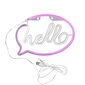 Koristevalo - NEON HELLO USB A + paristovirta 327147 hinta ja tiedot | Lastenhuoneen valaisimet | hobbyhall.fi