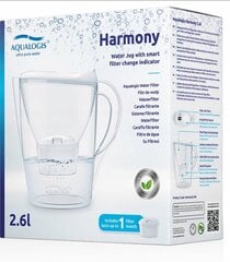 Vedensuodatinkuppi Aqualogis Harmony, 2,6L hinta ja tiedot | Veden suodatinkannut ja suodattimet | hobbyhall.fi