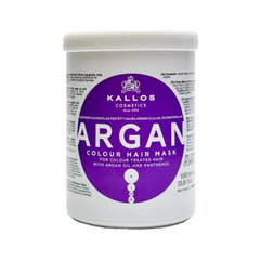 Naamio värjätyille hiuksille Kallos KJMN Argan Color Hair Mask 1000 ml hinta ja tiedot | Naamiot, öljyt ja seerumit | hobbyhall.fi