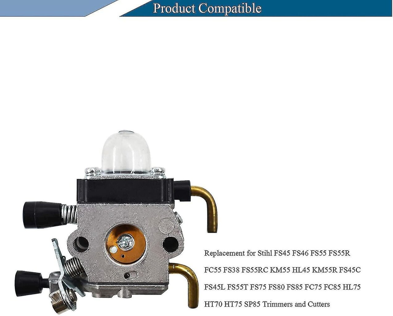 Kaasuttimen vaihto Stihl Fs38 Fs45 Fs46 Fs55 Km55 Fs85 Trimmeriin Ilmanpolttoainesuodattimen tiivisteellä hinta ja tiedot | Koteloiden lisätarvikkeet | hobbyhall.fi