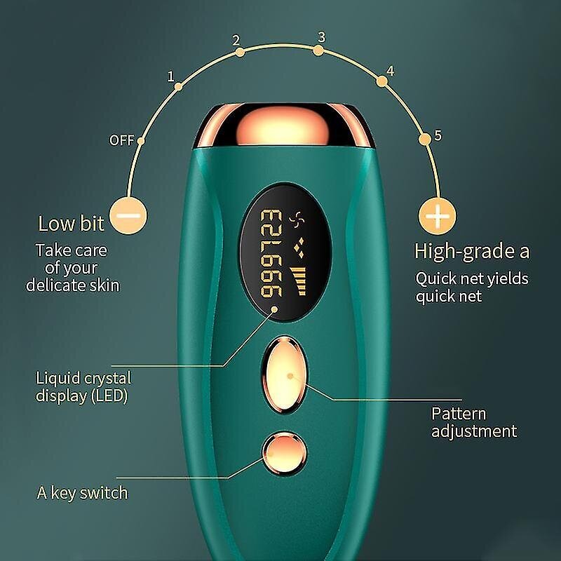 Home Photon Rejuvenation kannettava kädessä pidettävä koko kehon kivuton intensiivinen pulssilaserkarvojen poistolaite (diodi), vaaleanvihreä hinta ja tiedot | Epilaattorit ja karvanpoistolaitteet | hobbyhall.fi