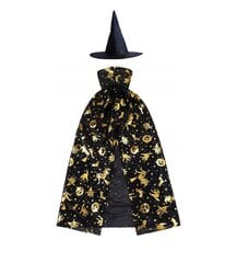 Halloween viitta mustalla hatulla hinta ja tiedot | Naamiaisasut | hobbyhall.fi