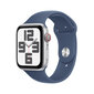 Apple Watch SE GPS + Cellular 40mm Silver Aluminium Case with Denim Sport Band - M/L MXGG3ET/A hinta ja tiedot | Älykellot | hobbyhall.fi