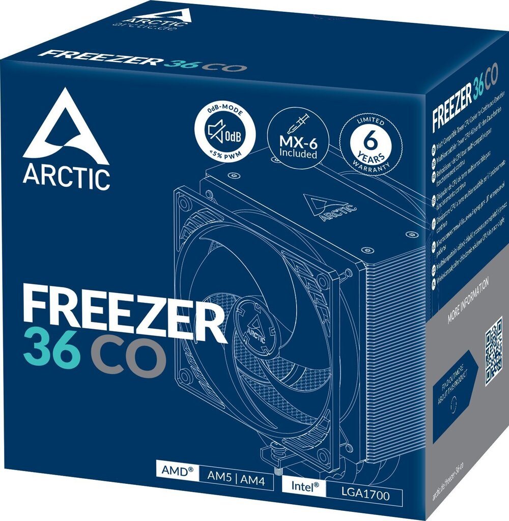 Arctic Freezer 36 CO ACFRE00122A hinta ja tiedot | Prosessorin jäähdyttimet | hobbyhall.fi