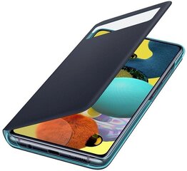 EF-EA516PBE Samsung S-View -kotelo Galaxy A51 5G:lle, musta hinta ja tiedot | Puhelimen kuoret ja kotelot | hobbyhall.fi