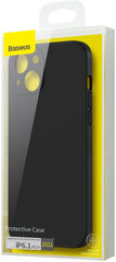 Puhelinkuori Baseus Liquid Silica Gel Apple iPhone 13 Pro musta ARYT000101 hinta ja tiedot | Puhelimen kuoret ja kotelot | hobbyhall.fi