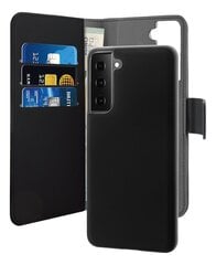 Puro Wallet irrotettava kotelo Samsung Galaxy S21 Fe:lle, musta hinta ja tiedot | Puhelimen kuoret ja kotelot | hobbyhall.fi