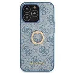 GUHCP13L4GMRBL Guess PU 4G Ring Case, iPhone 13 Pro, Blue hinta ja tiedot | Puhelimen kuoret ja kotelot | hobbyhall.fi