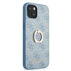 GUHCP13M4GMRBL Guess PU 4G Ring Case, iPhone 13, Blue hinta ja tiedot | Puhelimen kuoret ja kotelot | hobbyhall.fi