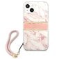 GUHCP13MKMABPI Guess TPU Marble Stripe Case iPhone 13 Pink hinta ja tiedot | Puhelimen kuoret ja kotelot | hobbyhall.fi